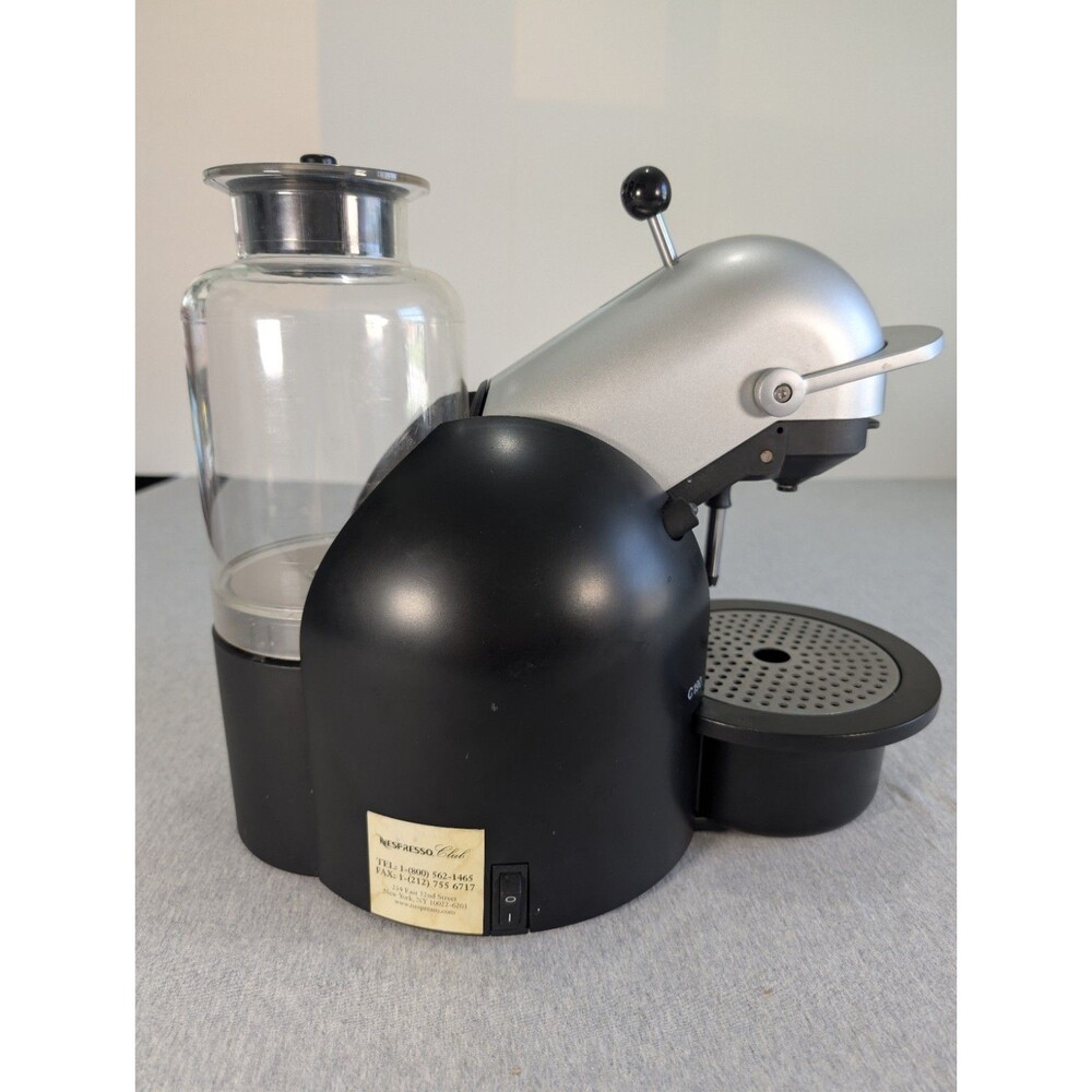 Nespresso C190 Capsule Espresso Machine 19 Bar Black/Silver w/Water Tank - Picture 2 of 15